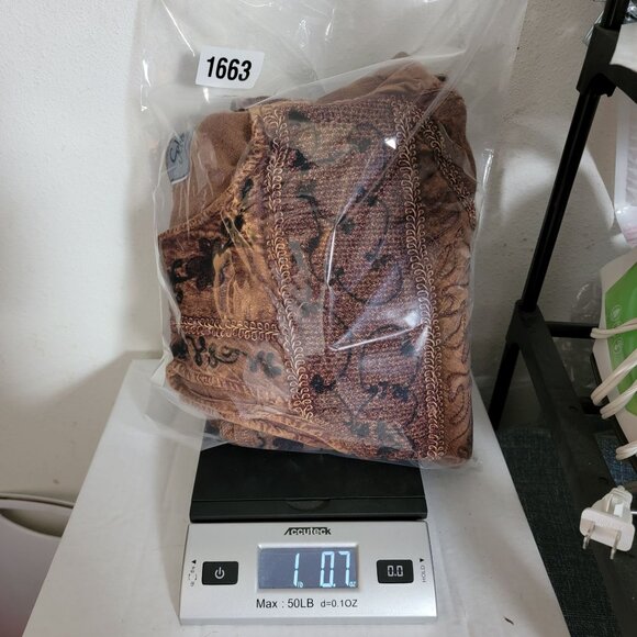 VTG SELECT Womens Maxi Dress 1X Sleeveless Button Up Embroidered Holiday Dress - Picture 12 of 12